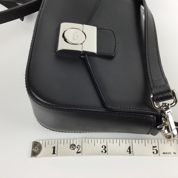 NWOT Italian Black Leather Bag - Picture 14 of 16